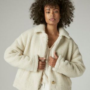 Sherpa Teddy Jacket Lucky Brand Size S Alyssa Lynch Partnership